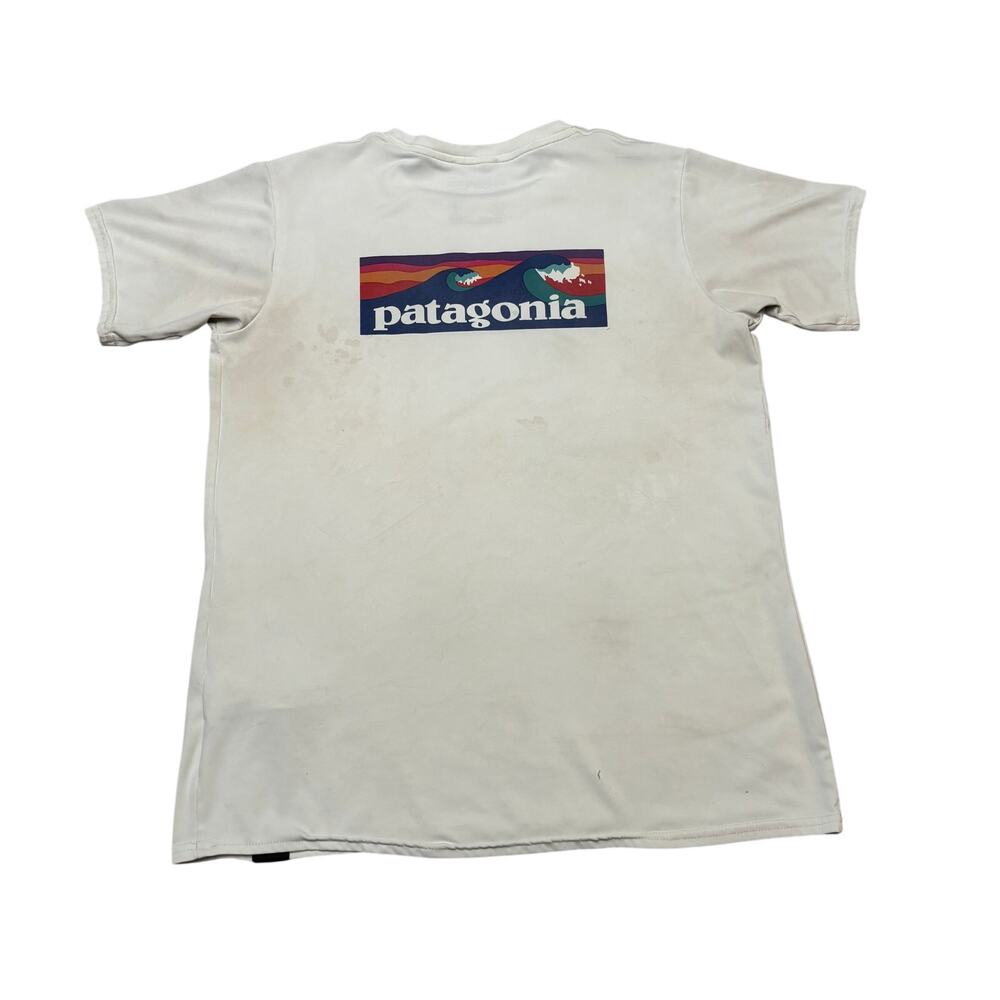 FLAW Patagonia Capilene Cool Daily Graphic Tee Shirt Women's Small Granola